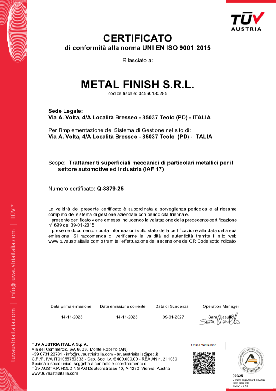 scarica certificato
